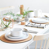 Vajilla Nordic White (Set 12 Piezas/4 Personas) - Arantimx