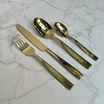 Cubiertos Martelo Champagne (Set 20 piezas/4 personas) - Arantimx
