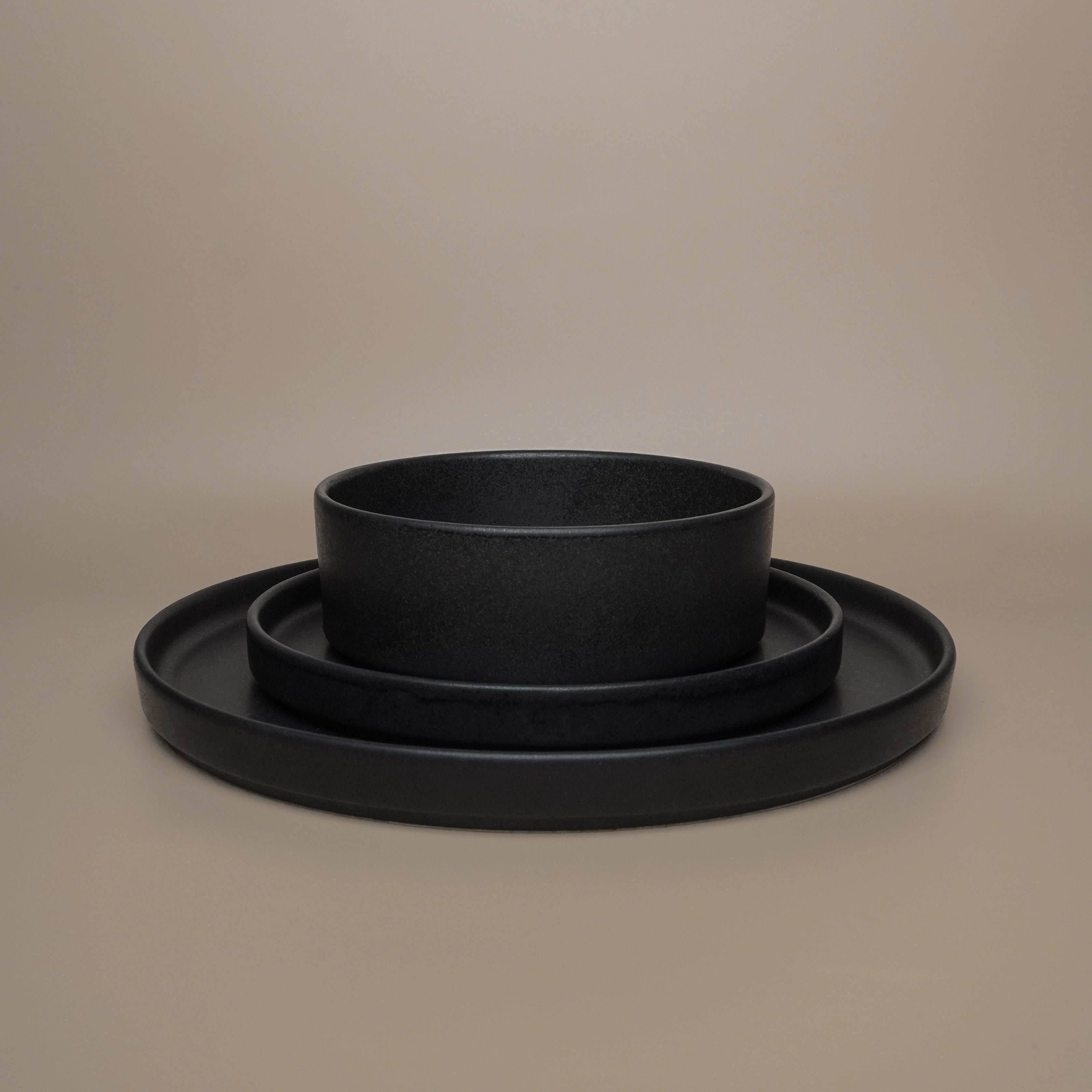 Vajilla Rustic Black (Set 12 Piezas/4 Personas) - Arantimx
