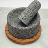 Molcajete Piedra/Madera - Arantimx