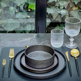 Vajilla Rustic Black (Set 12 Piezas/4 Personas)