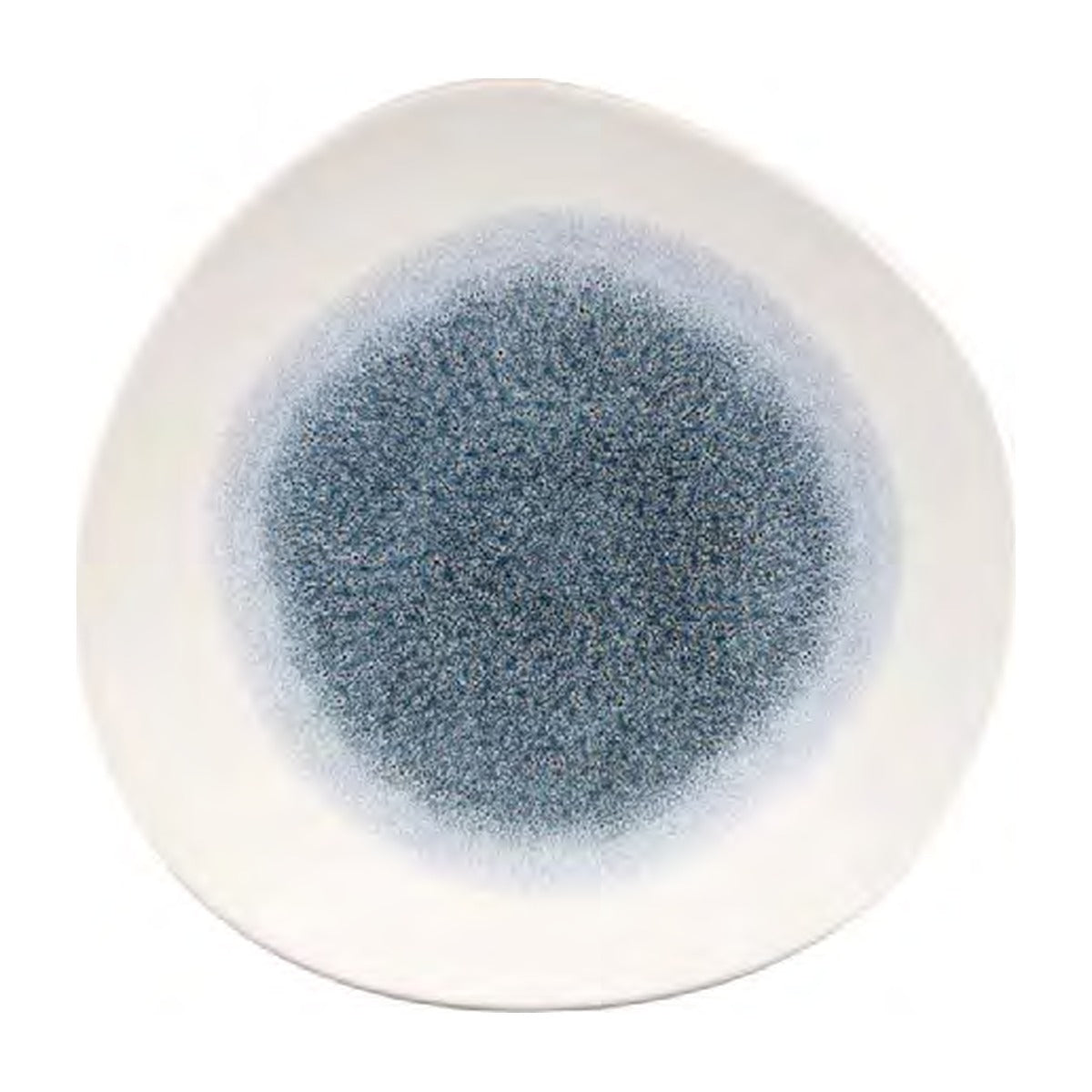 Vajilla Blue Raku — Plato Orgánico 26 cm