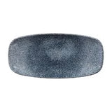 Vajilla Blue Raku — Plato Rectangular 27 x 13 cm