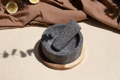 Molcajete Piedra/Madera - Arantimx